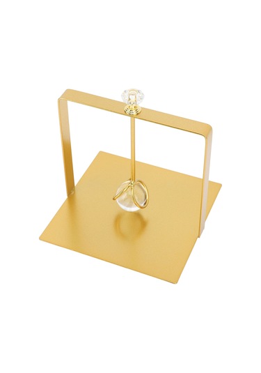 Shineyee Altın Metal Havlu Tutucu, Kaldırmalı Kollü Tasarım, Ev/hotel/restoran İçin Pratik Dekoratif Masaüstü Alet Altın