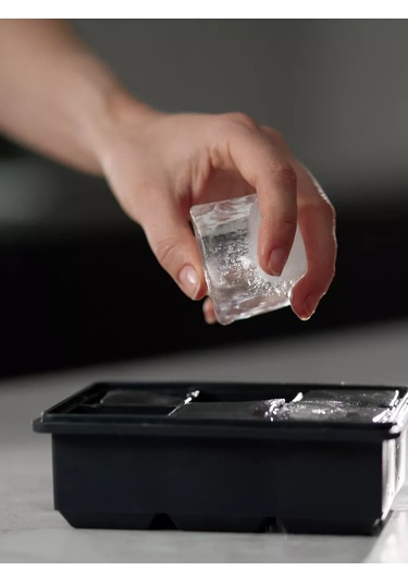 Smart Solutions Kapaklı Silikon Küp Buz Kalıbı İce Küp Cubes 213014393 Siyah