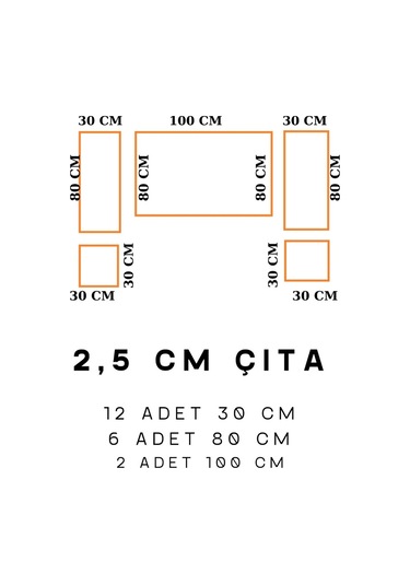 Tv Ünitesi Tasarımı Boyanabilir Çıta Hazır Kesim Anka153