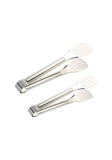 2 Adet Kullanışlı Barbekü Maşası Barbekü Pişirme Maşası Paslanmaz Çelik Maşa Haşlanma Önleyici Mutfak Maşası Mutfak Temel Gereçleri Diğer