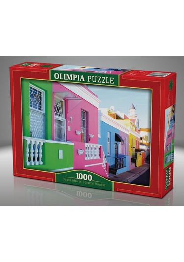Olimpia Puzzle 1000 Parça Güney Afrika'Nın Renkli Evleri