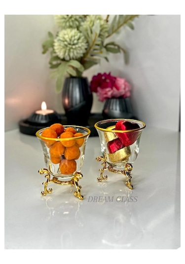 6 Kişilik Gold Çok Amaçlı Lokumluk & Çerezlik & Reçellik Ve Zemze