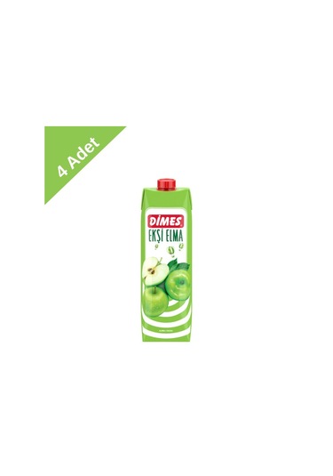 Dimes Meyve Suyu Ekşi Elma 1 L X 4 Adet