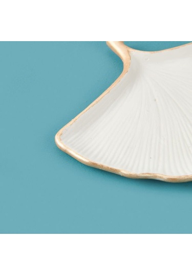 Evidea Deco Ginko Dekor - Beyaz - 17 Cm