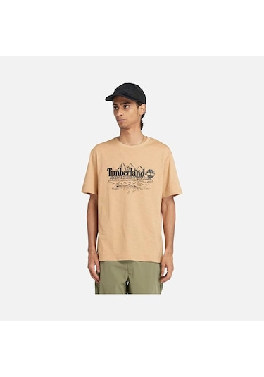Timberland Graphic Slub Erkek Tişört Tb0a5ufueh31 Şampanya