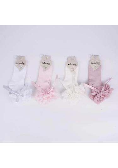 Zinet Aks Kız Soket Çorap K22239 Asorti Çok Renkli