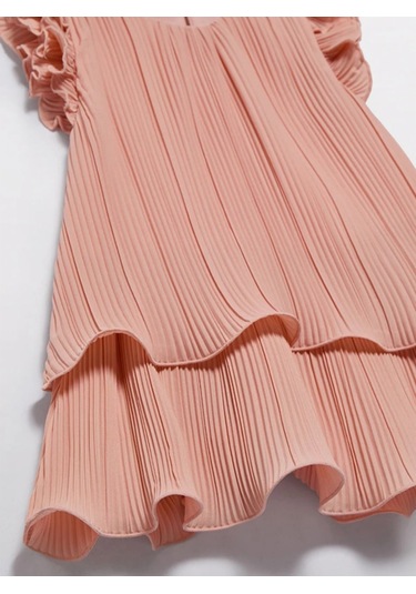 Mayoral Abel&lula 5025 Kız Çocuk Somon Elbise SOMON