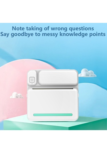 C19 Mini Bluetooth Uyumlu Termal Yazıcı Öğrenci Yapışkanlı Etiket Akıllı Etiket Yazıcısı, Standart Sürüm - Yeşil