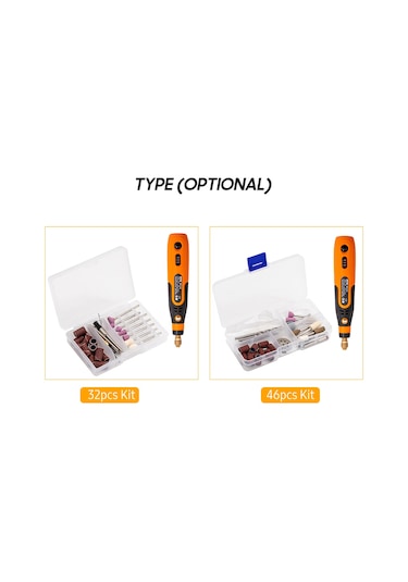 Yifomall Usb Şarjlı 3.6v Mini El Dekupaj Makinesi - 46 Parçalı Profesyonel Gravür Seti