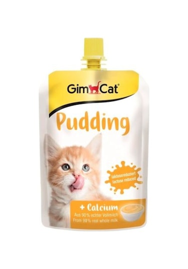 Gimcat Pudding Sütlü Kalsiyum İlaveli Pouch Yavru Kedi Ödül Pudingi 150 G