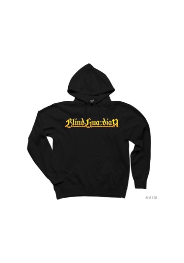 Blind Guardian Siyah Kapşonlu Sweatshirt Hoodie Gri