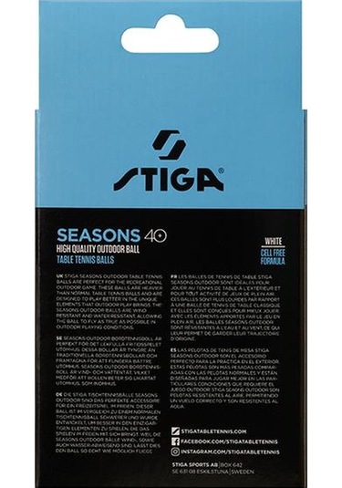 Stiga Table Tenis Ball Seasons Masa Tenisi Pinpon Topu Beyaz 12li 1110-2810-12