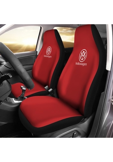 Volkswagen Caddy Araca Özel Oto Koltuk Kılıfı Pro - Kırmızı ( Yen