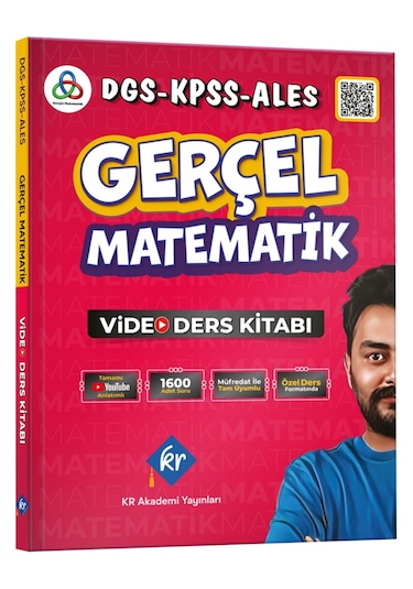 Gerçel Matematik DGS KPSS ALES Video Ders Kitabı KR Akademi