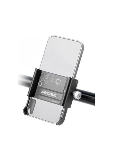 Bengguo-al Alaşım Bisiklet Cep Telefonu Tutucu Scooter Dönebilen,y28006t-2 Gri