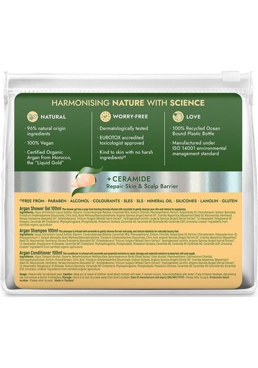 Naturals By Watsons Argan Seyahat Seti 100 Ml X3