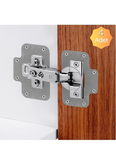 Menteşe Tamir Sacı Pratik Paslanmaz Dolap Tamir Onarım Kiti Kapak