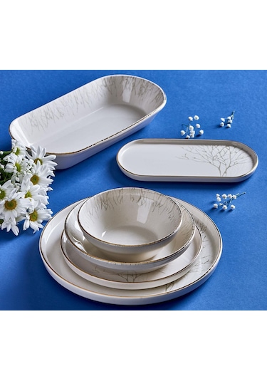 Neva N3194 Çınar Naturel 27 Prç Yemek Takımı