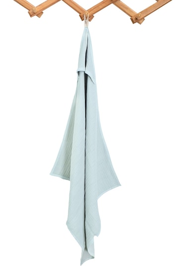 Ezh 1207 %100 Pamuklu 4 Kat Bebek Banyo Havlusu 92 x 82 CM Buz Mavisi