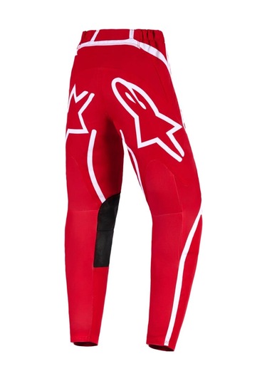 Alpinestars Youth Fluid Apex Genç Kros Motosiklet Pantolonu Kırmızı Beyaz