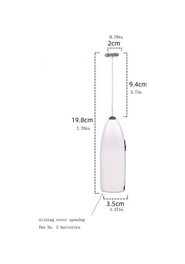 Ulzyvf Yumurta Yendi Süt Paslanmaz Mutfak Mini Mikser Krema Karıştırma Kahve Kabarcık İçecek Ev Elektrikli El Çırpma Çırpıcı Beyaz Beyaz Ag Beyaz