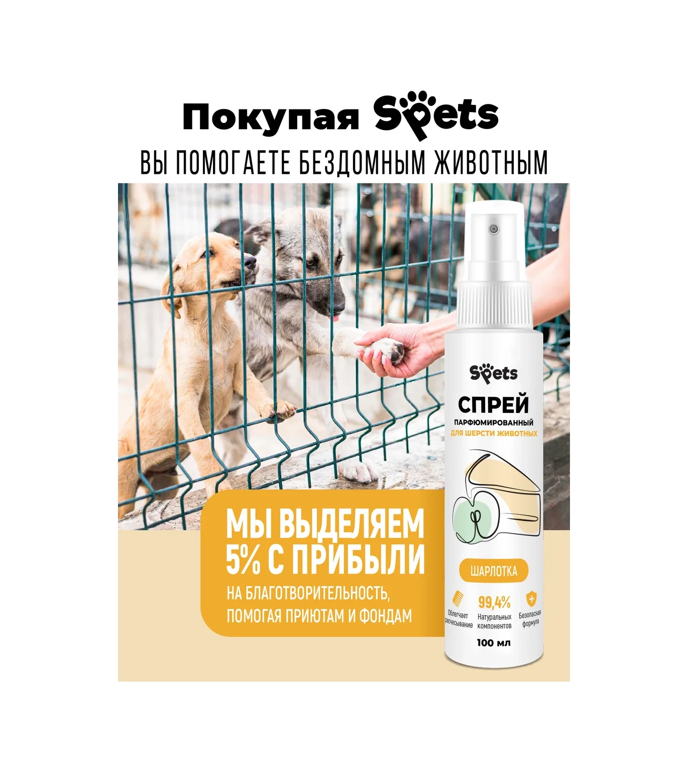Spets Köpekler Ve Kediler İçin Parfümlü Sprey 100ml 395942176