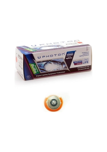 Photon PY21W 12V Düz Tırnak Turuncu Sinyal Ampulü Oto Araç Araba Sinyal Lambası PH5731
