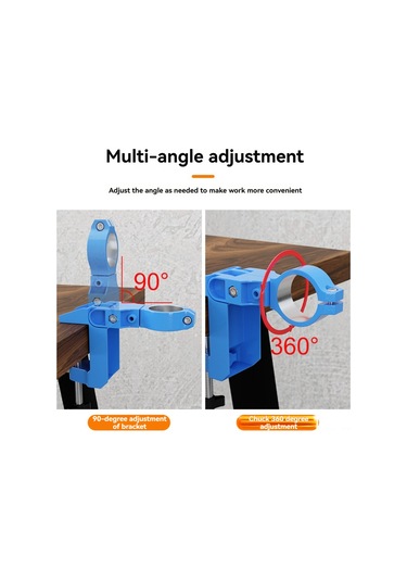 Kangvka 360 Derece Dönebilen Ayarlanabilir Matkap Sehpası - 38-43mm Çap Aralığı - Hafif Ve Dayanıklı Alüminyum