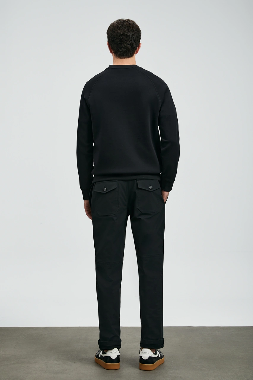 Lufian Cooper Erkek Sweatshirt Siyah Siyah 112030177100100 Siyah