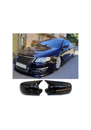 Vw Passat B6 Batman Yarasa Ayna Kapağı Piona Black Abs 2005 2006 2007 2008 2009 2010