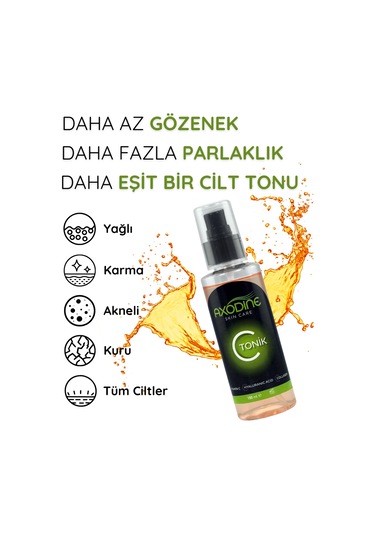 Axodine Canlandırıcı ve Nemlendirici Yüz Temizleyici Tonik 150 ML