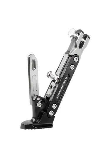 Chuangyinshop Siyah Evrensel Off-road Motosikletler İçin Ayarlanabilir Alüminyum Alaşım Motosiklet Yan Sehpası - Dayanıklı Ve Hafif