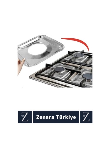 Premium Uzun Ömürlü Dayanıklı Kolay Temizlenir Ocak Kir Yağ Önleyici Alüminyum Koruyucu Folyo 12 Adt