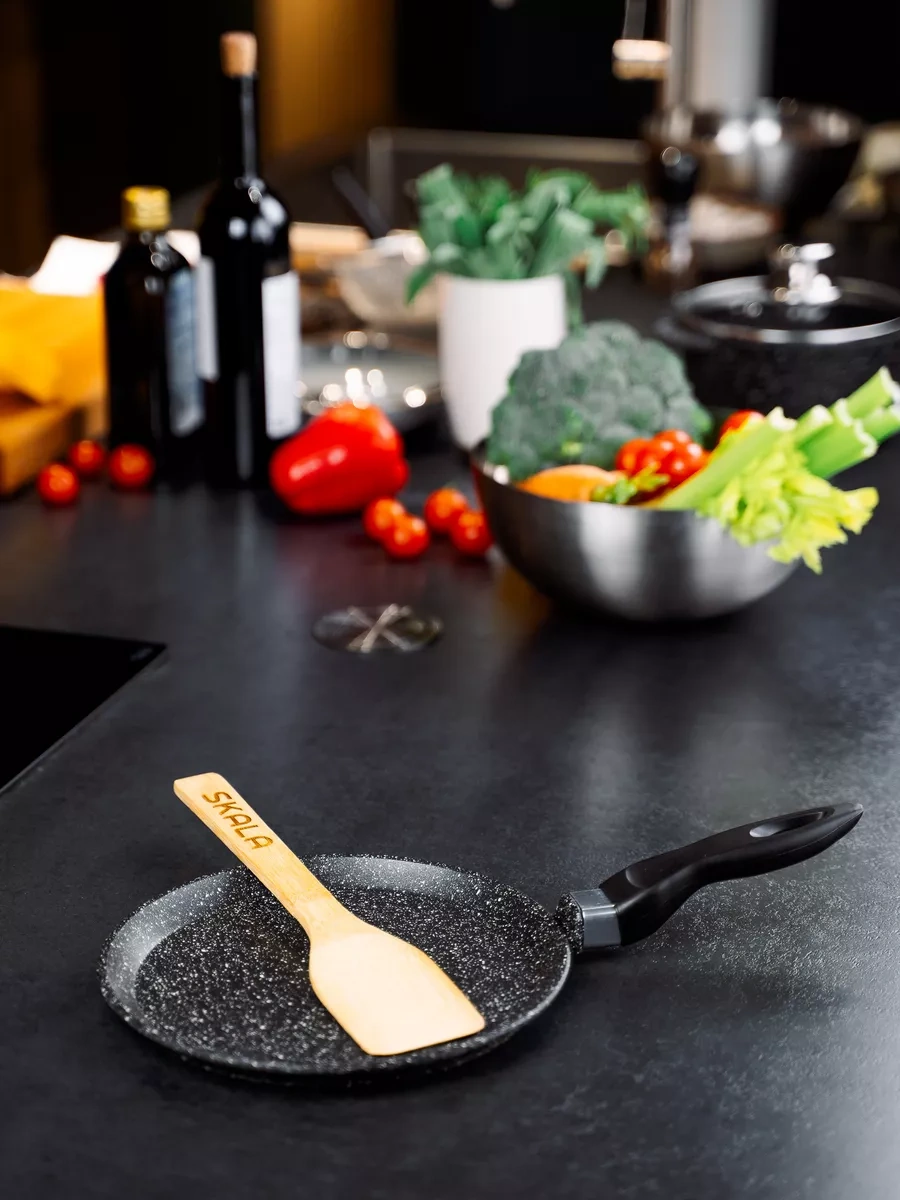 Skala 22cm Krep Tavası 253945866 Siyah