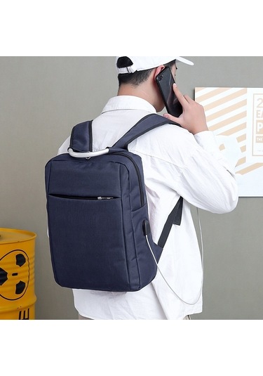 Sones 14 İnç İş Bilgisayarı Omuz Sırt Çantası Seyahat Aşınmaya Dayanıklı Eğlence Çantası Harici Usb Bağlantı Noktası İle