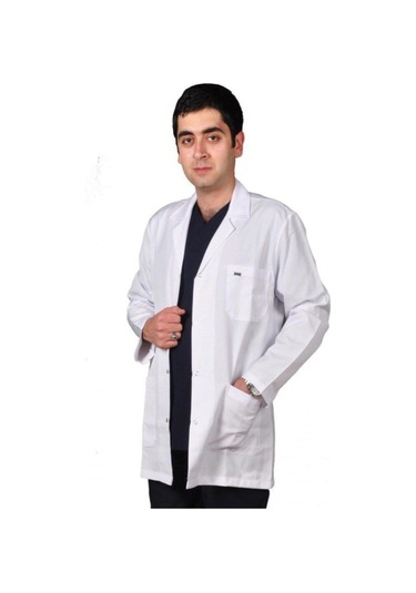 Lavinya Doktor Öğretmen Önlüğü Erkek Ceket Boy Beyaz