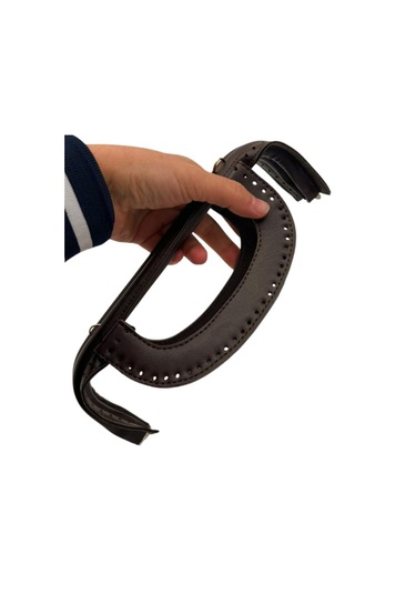 Çanta Aksesuar 25 Cm Suni Derili Koyu Kahve Renk Gizli Çanta Bursu Yeni Model