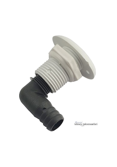 16mm Plastik Oval Tip 90 Derece Depo Havalandırma