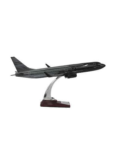 Zekupp Boeing 737-800 1/100 Siyah Çok Çizgili Tasarım Model Uçak