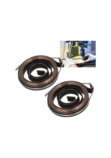 Teltree 2 Adet Çelik Yaya Montajlı Masraf Tornavida Geri Dönüş Yayları - Krom Kaplama, Sağlam Ve Dayanıklı, Kolay Kurulum