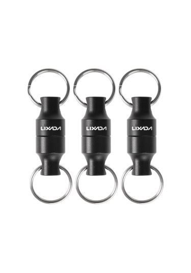 Jeemson Balıkçı Mıknatıslı Tutucu 3 Adet - 3kg Güçlü Manyet - Balık Aletlerini Pezus, Ağı Güvenli Tutar - Aluminyum Alaşım - Siyah