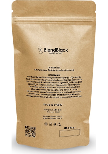 Blendblack Türk Kahvesi Orta Kavrulmuş 250 G