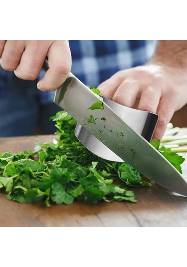 2024 Yeni Paslanmaz Çelik Parmak Koruyucu, Mutfak Kesme Doğrama Aleti, 2 Adet Diğer