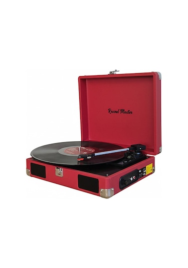 Record Master Rm-311 Kırmızı Renkli Pikap - Tüm Plaklar İle Uyuml