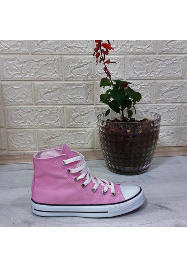 Fiyra 555 Pembe Uzun Unisex Sneaker Keten Spor Ayakkabı 001