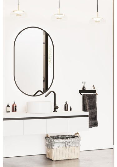 Zift Unique Mat Siyah Ömür Boyu Paslanmaz Çelik Havlu Askısı , Raflı Ve Yapışkanlı Havlu Tutacağı, Havluluk 30cm Diğer