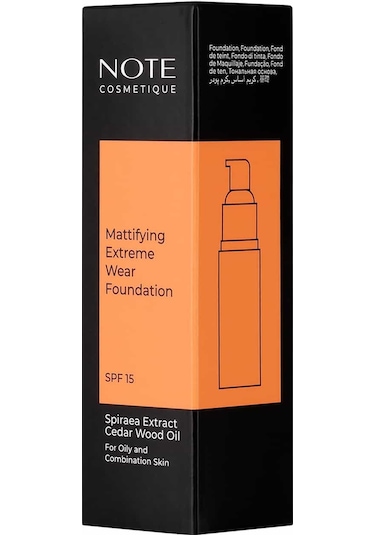 Note Cosmetics Mattifying Extreme Wear 04 Sand Mat Bitişli SPF15 Kapatıcı Fondöten