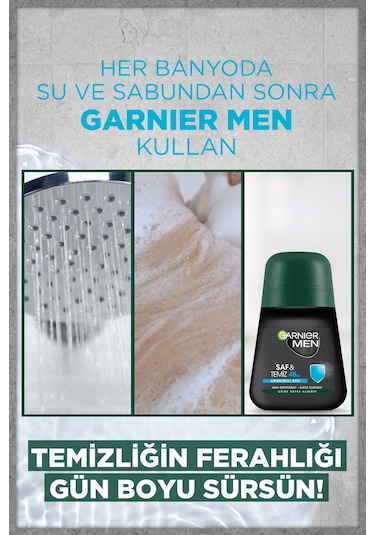 Garnier Men Saf & Temiz Erkek Roll-On Deodorant 50 ML