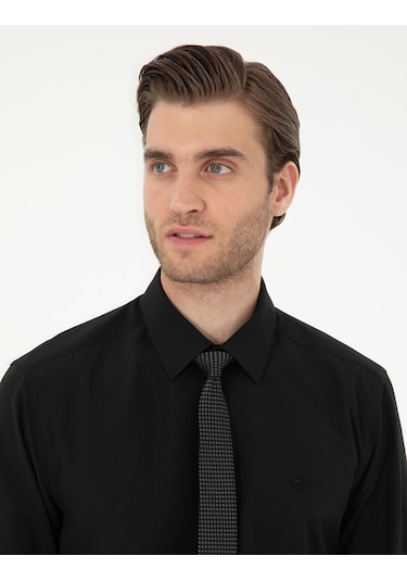 Pierre Cardin Erkek Siyah Gömlek Basic 50297903-vr046 Siyah