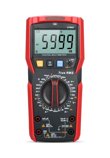 Unı-t Ut89x Yüksek Doğruluk El Mini Siyah Kırmızı Dijital Multimetre